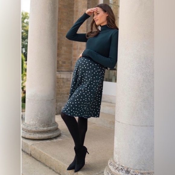 Seraphine Maura 2-in-1 Maternity Nursing Turtleneck Dress size 6 - Picture 2 of 5